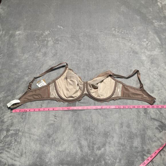 Chantelle Bra Womens 40DD Tan Rive Gauche Full Coverage Underwire Hazel New - Picture 8 of 10